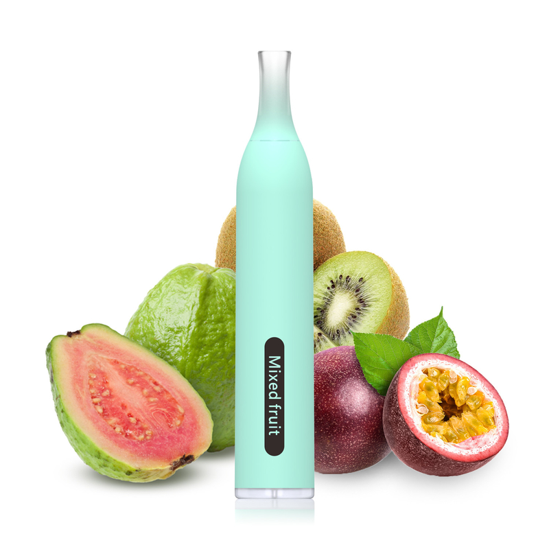 Non Rechargeable Disposable Vape Pen Cotton Roll 600 Puff Mixed Fruit Flavor